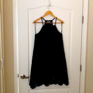 Black lace dress